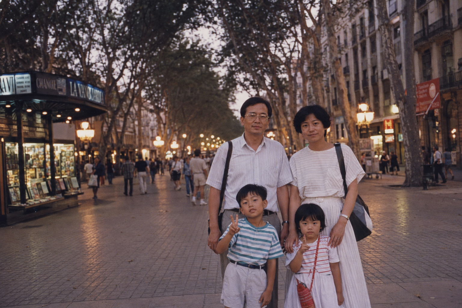 A family sharing memories sparked by a single photo